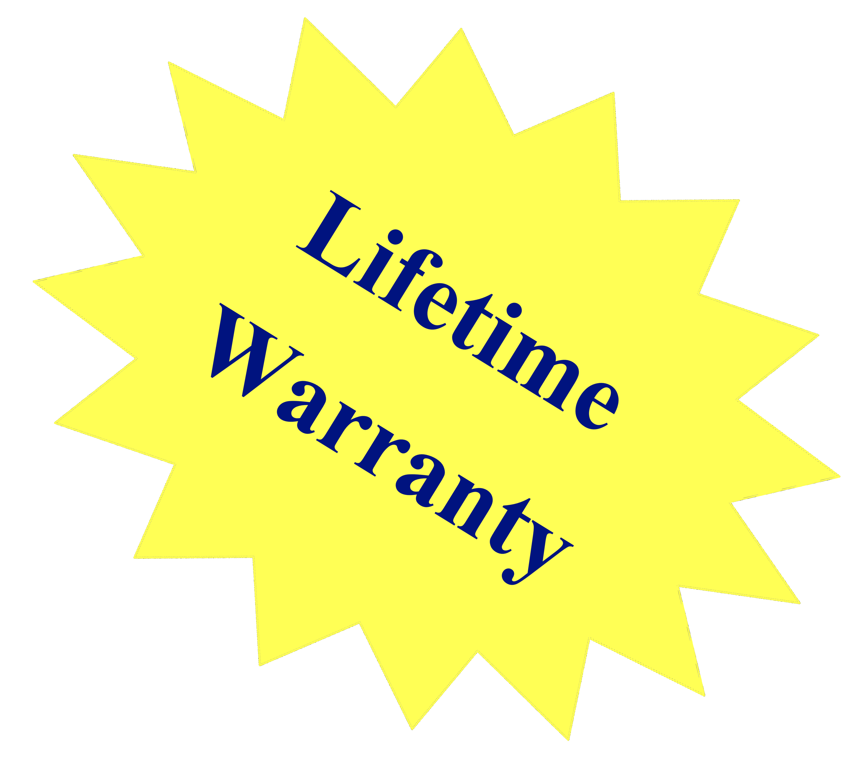 Lifetime Warranty1